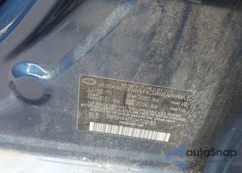 2016 Hyundai Elantra Se from USA, damaged, VIN 5NPDH4AE5GH722153